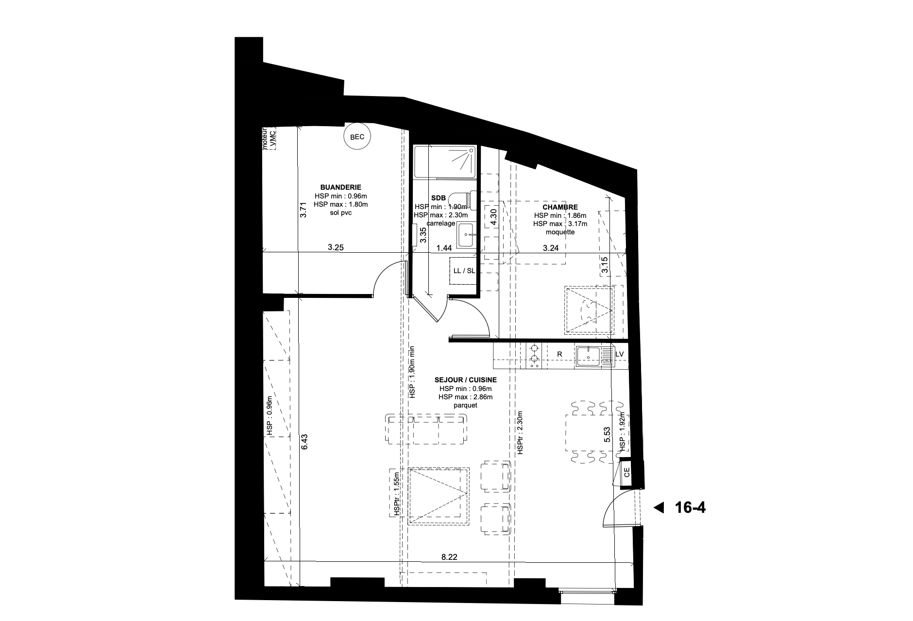 appartement 2 Pièces en vente sur BORDEAUX (33000)