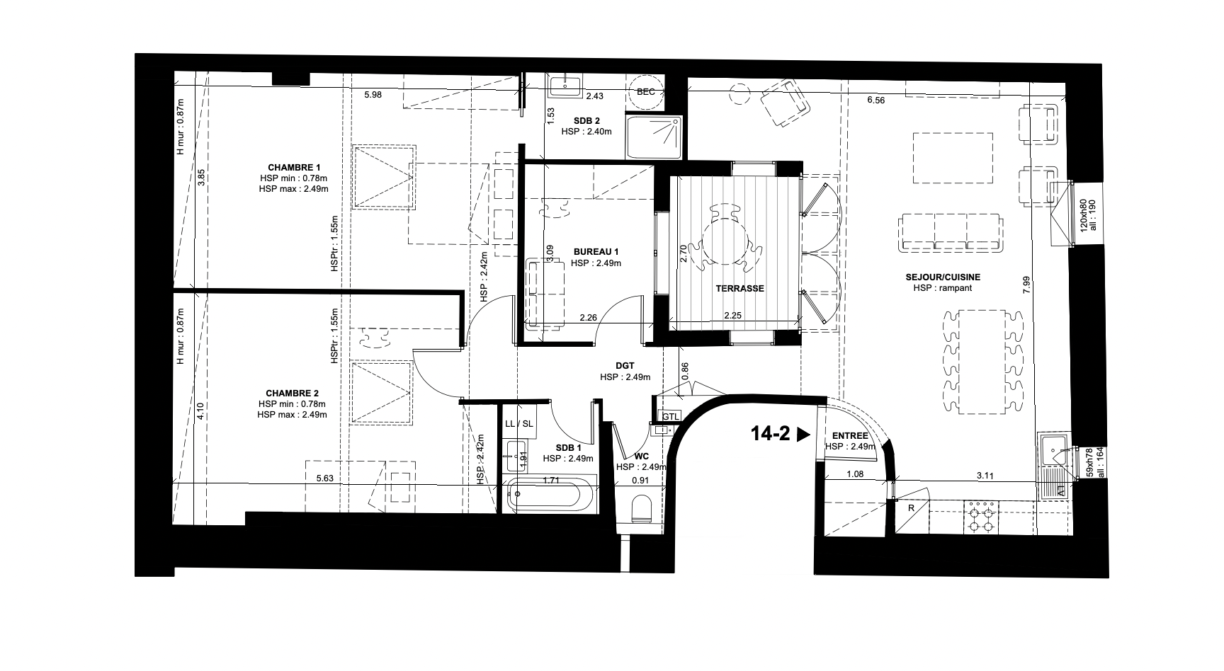 appartement 4 Pièces en vente sur BORDEAUX (33000)